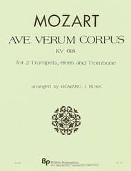 AVE VERUM CORPUS KV618 BRASS 4TET cover